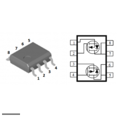 NP-MOSFET транзистор AF4502C +30v 10a N / -30v 8a P SO-8