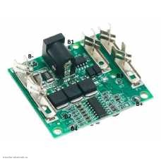 BMS контролер 5S 21V 10A защита от разряда 2.8V, перезаряда 4.2V, нет балансировки, перегрузка 35А 3MOS