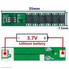 1S модуль защиты от перегрузки 12.A разряда 2.5V, перезаряда 4.2V Iраб=9.0A 6MOS