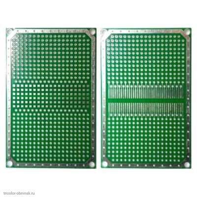 Макетная плата двухсторонняя 56х86 мм. мет.отв. 0,5DM_SOIC