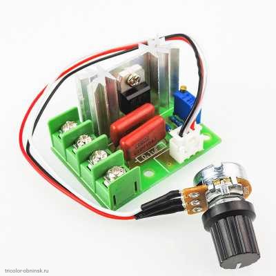 ШИМ регулятор мощности 220V 2000W, выносной резистор