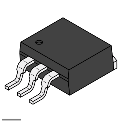 Микросхема LM2576S ADJ +1.3-37v 3a to-263 (d2-pak)
