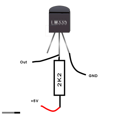 Датчик температуры LM335Z to-92