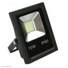 Прожектор светодиодный 10w 220v белый slim IP65