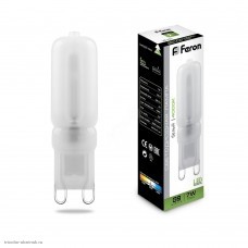 Лампа Feron LED G9 JDC 7Вт 4000К 540лм 220В (LB-431)