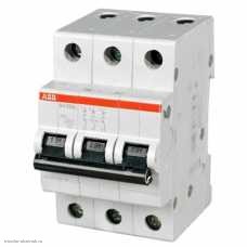 Выключатель автоматический 3-х полюсный 20А 4.5кА (С) ABB SH203L C20