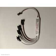 LED RGB Мини-усилитель для адресной светодиодной ленты 5-24v 1 Female to 4 Male