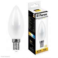 Лампа LED E14 C35 7Вт 2700K 560лм 220В Feron