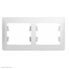 Рамка 2-м Glossa Schneider Electric белый