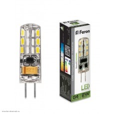 Лампа LED G4 JC 2.0Вт 4000К 160лм 12В Feron