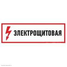 Знак "Электрощитовая" 150*300мм