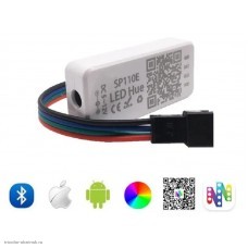 LED RGB контроллер Bluetooth SP110E для адресной ленты 5-24v 75w до 20 метров