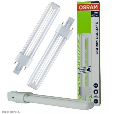 Лампа Osram люминесцентная G23 (2p) 9Вт 4000К 720лм 220В