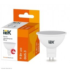Лампа IEK LED GU5.3 JCDR(MR16) 9Вт 3000К 810лм 220В