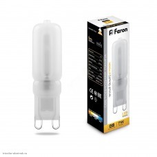 Лампа Feron LED G9 JDC 7Вт 2700К 520лм 220В (LB-431)