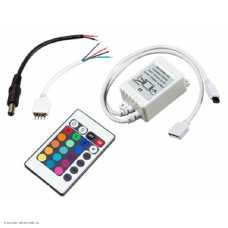 LED RGB контроллер инфракрасный 12v 6a (3 х 2а)
