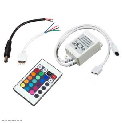 LED RGB контроллер инфракрасный 12v 6a (3 х 2а)
