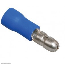 Штекер круглый КШИ 4.0мм (1.5-2.5мм2) синий