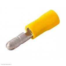 Штекер круглый КШИ 5.0мм (4.0-6.0мм2) желтый