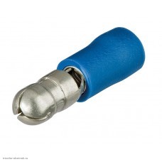 Штекер круглый КШИ 5.0мм (1.5-2.5мм2) синий
