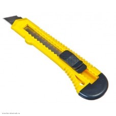Нож монтажный (сегментированное лезвие 18 мм/корпус пластик)