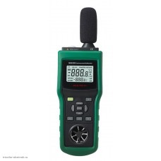 Многофункциональный измеритель MS6300 (термометр, гигрометр, шумомер, люксометр, анемометр)