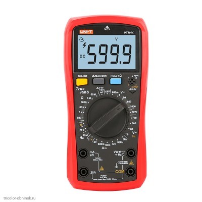 Мультиметр цифровой UT890C (5999/TrueRMS/емкость/частота/термопара/NCV)