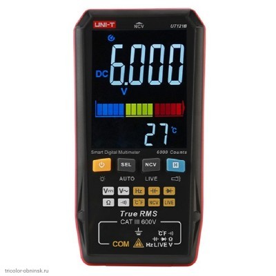 Мультиметр-автомат компактный UT121B (5999/частота/сопротивление/емкость) ультра тонкий