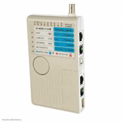 Кабельный тестер HT-2468B (RJ-45/RJ-11/RJ-12/USB/BNC)