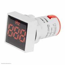 AC частотомер цифровой 0.28" 3 разряда 0-99Hz диаметр отверстия М22 квадратный красный