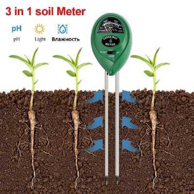 pH метр 3 in 1 (Кислотность, влажность, освещенность)