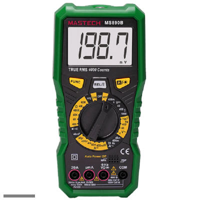 Мультиметр цифр. MS890B Mastech + ёмкость, частота, подсветка, фонарик, NCV