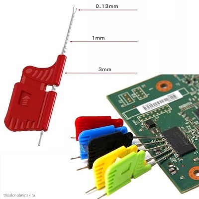 Micro IC зажим тестовый 1 штука (в ассортименте 5 цветов)