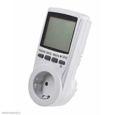 Ваттметр Robiton PM-3 (мощность/тарификация (день-ночь) /напряжение/частота)