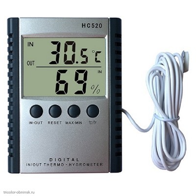 Термогигрометр HC520 комнатно-уличный термометр с влажностью
