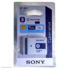 Аккумулятор Li-Ion SONY NP-BD1 3.6V 2.4Wh 630mAh (D-серия)