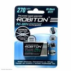 Аккумулятор "Крона" (6F22) Ni-MH 270mAh Robiton 9V