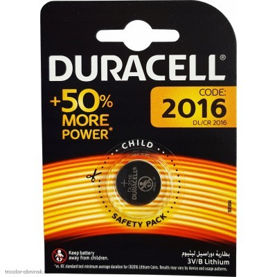 Элемент Duracell CR2016 (литиевый) DURACE20200628141342