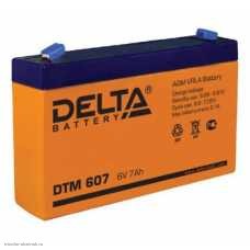 Аккумулятор Delta 6В 7.0Ач (34х151х94) DTM607