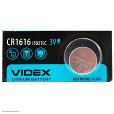 Элемент Videx CR1616 (литиевый)