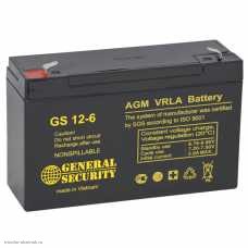 Аккумулятор 6В 12.0Ач (51х151х95) GS