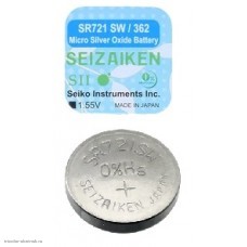 Элемент AG11 Seizaiken (Seiko) 362 (SR721SW) (7.9 x 2.1мм) оксид-серебряный