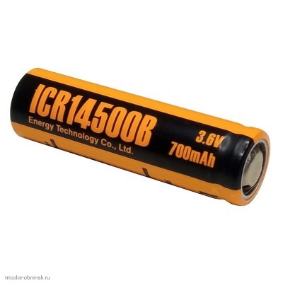 Аккумулятор Li-Ion 14500 ET ICR14500B (R6, AA)   700mAh (3.7v)