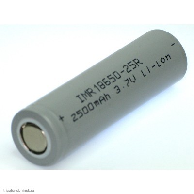 Аккумулятор Li-Ion 18650 ET IMR18650-25R 2500mAh R=16 mΩ токоотдача 20A