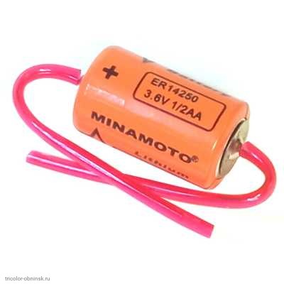 Элемент литиевый 14250 1/2 R6 с выводами Minamoto