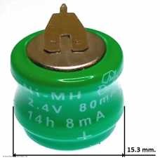 Аккумулятор Ni-MH ET 2H-80HT2 PK1 2.4V 80 mAh