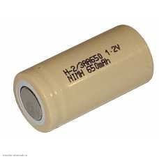 Технологический аккумулятор 2/3 R6 H-2/3AA 650 mAh (14.5*28мм / 1.2v) (Ni-MH) ET