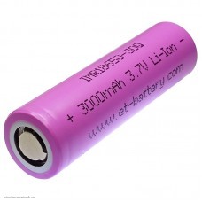 Аккумулятор Li-Ion 18650 ET IMR18650-30Q 3000mAh R=15 mΩ токоотдача 25A