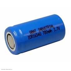Аккумулятор Li-Ion 16340 QBAT ICR16340 700mAh незащищенный (flat top)