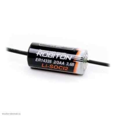 Элемент литиевый 14335 2/3 R6  c выводами Robiton